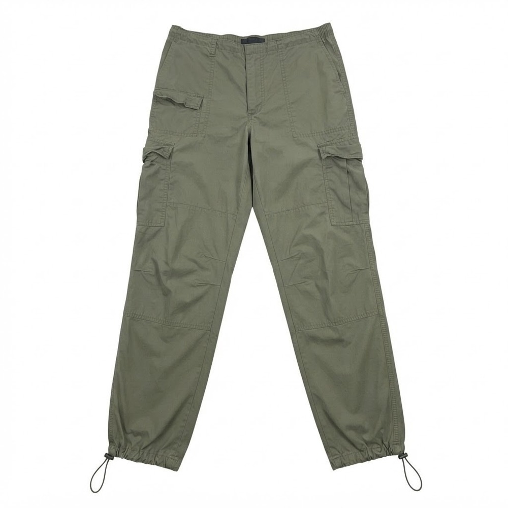 Aeropostale Parachute Cargo Pants Womens Small Green Drawstring Hem Y2K Baggy